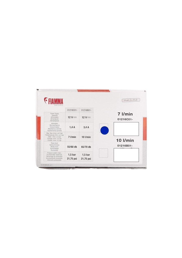 Foto 3 BOMBA DE AGUA EXTERNA FIAMMA 8  7Litros/Minuto   12V