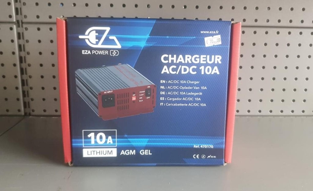Foto 1 CARGADOR  AC/DC 10A GEL AGM LITHIUM