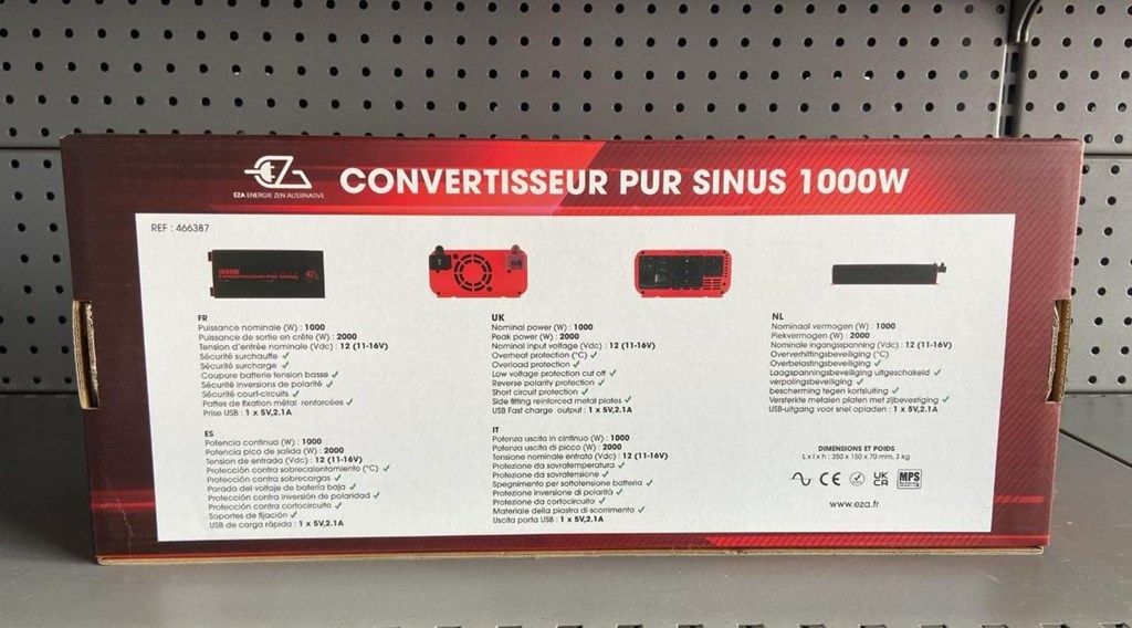 Foto 2 INVERSOR DE ONDA PURA 1000W
