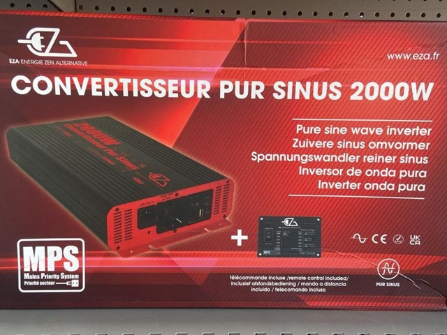INVERSOR ONDA PURA CON PRIORITARIO 2000W + PANTALLA