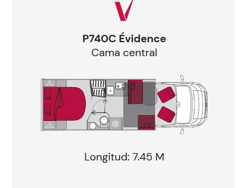 NUEVA PILOTE EVIDENCE P740C - SUPER EQUIPADA - CAMA ISLA - FINANCIACION 