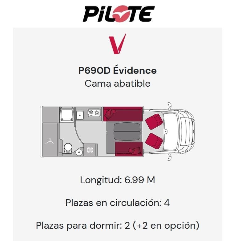 Foto 1 PROXIMAMENTE AUTOCARAVANA PILOTE EVIDENCE P690D - FINANCIACION