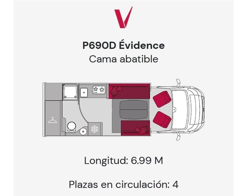 PROXIMAMENTE AUTOCARAVANA PILOTE EVIDENCE P690D - FINANCIACION