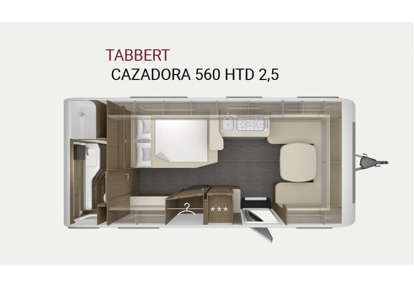 Foto 1 TABBERT CAZADORA 560 HTD - RESERVA TU NUEVA CARAVANA TABBERT