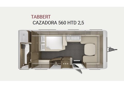 TABBERT CAZADORA 560 HTD - RESERVA TU NUEVA CARAVANA TABBERT